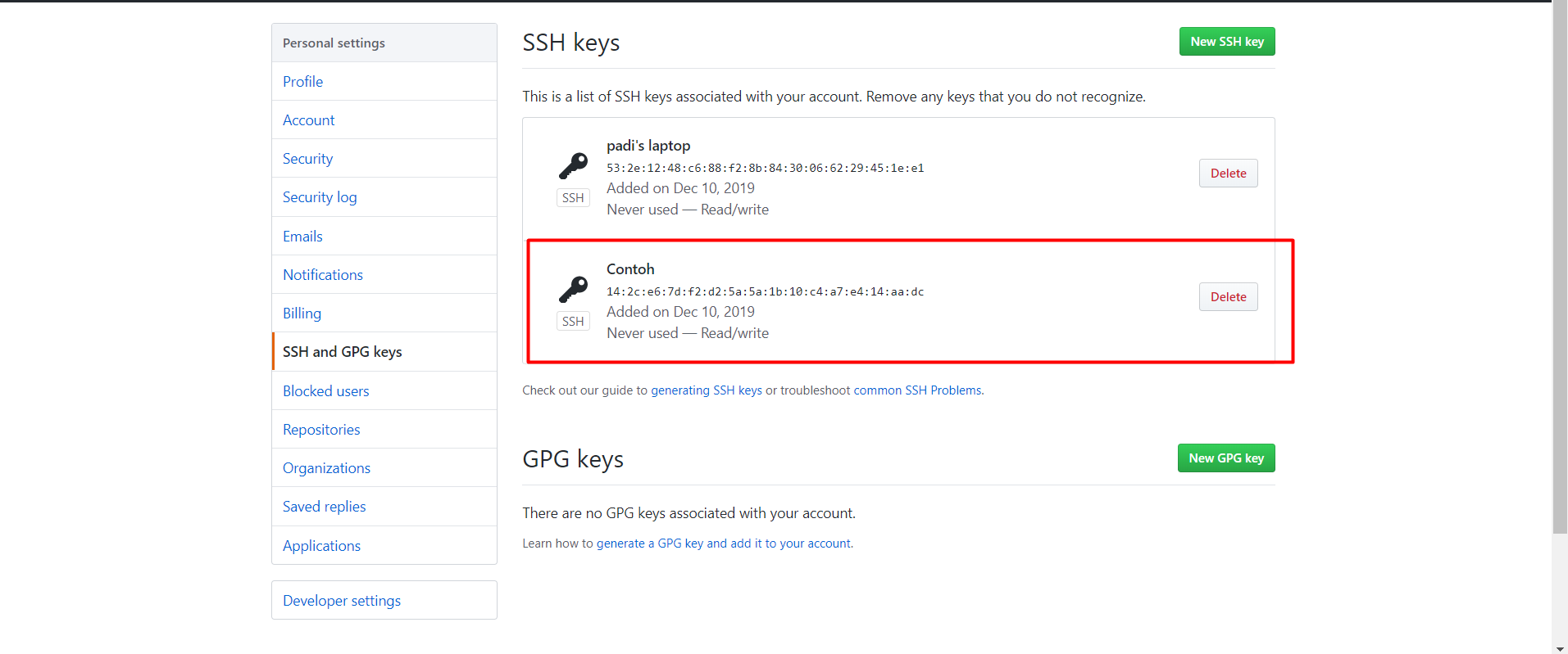 Generate an ssh key windows git